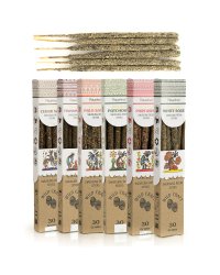 Kadzidełka rzemieślnicze Vijayshree – zestaw 6 zapachów