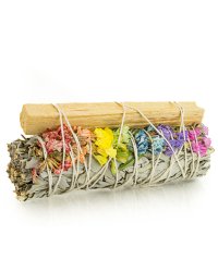 Biała szałwia Kalifornijska Salvia Apiana i Sinuata i Palo Santo - 7 chakra