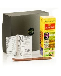 Kadzidełka naturalne Raj 200szt  +  podstawka - zestaw prezentowy