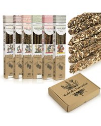 Kadzidełka rzemieślnicze Vijayshree – zestaw prezentowy 6 zapachów