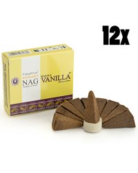 Kadzidełka stożkowe Vijayshree  +  Podstawka Hurt - Wanilia