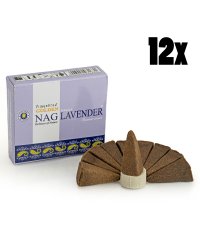 Kadzidełka stożkowe Vijayshree  +  Podstawka Hurt- Lawenda