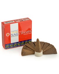 Kadzidełka stożkowe Vijayshree  +  Podstawka – Nag Champa