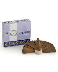 Kadzidełka stożkowe Vijayshree  +  Podstawka – Lawenda