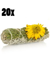 Biała szałwia Kalifornijska Salvia Apiana cedr i kocanka 20szt