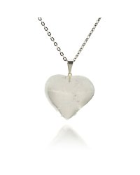 Naszyjnik z Kamieniem serce - Kryształ Górski