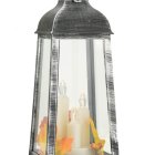 Lampion led cortina latarnia z świeczkami srebrna